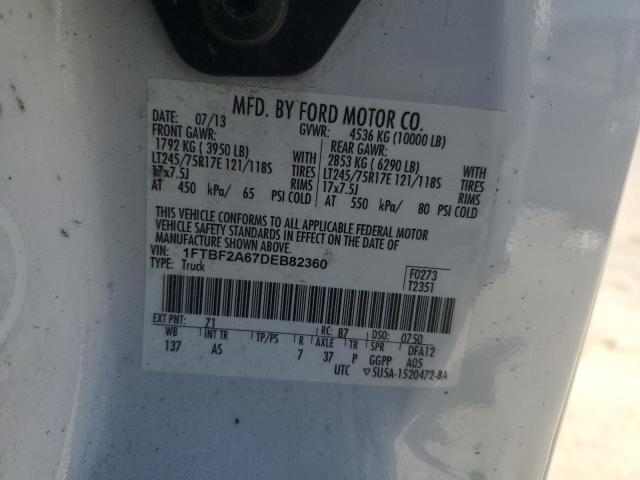 2013 FORD F250 SUPER 1FTBF2A67DEB82360  58308284