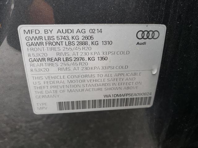 2014 Audi Q5 Tdi Premium Plus VIN: WA1DMAFP5EA090824 Lot: 60878624