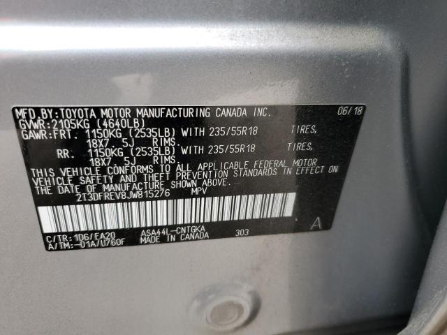 2018 TOYOTA RAV4 LIMIT - 2T3DFREV8JW815276
