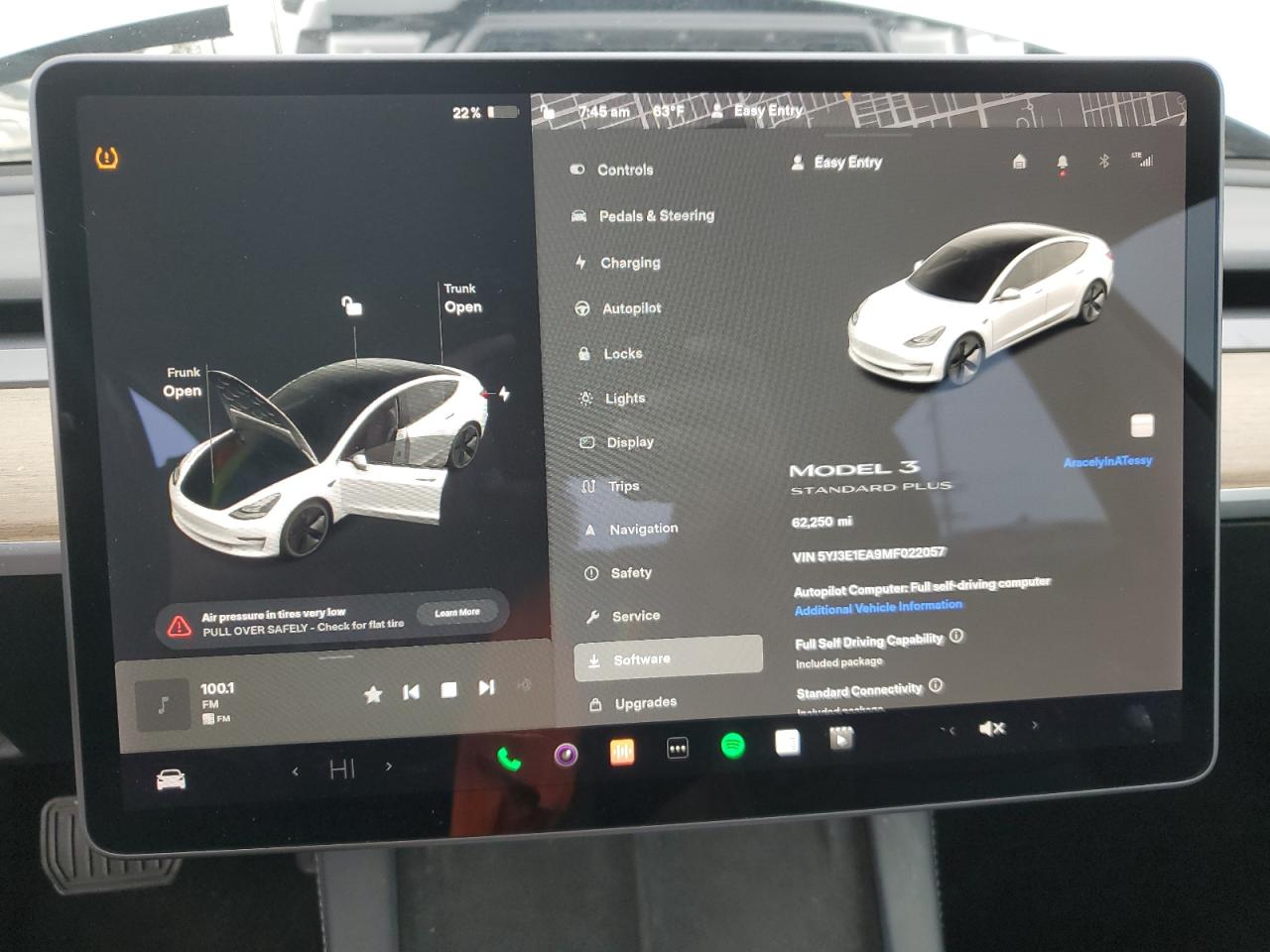 2021 Tesla Model 3 vin: 5YJ3E1EA9MF022057