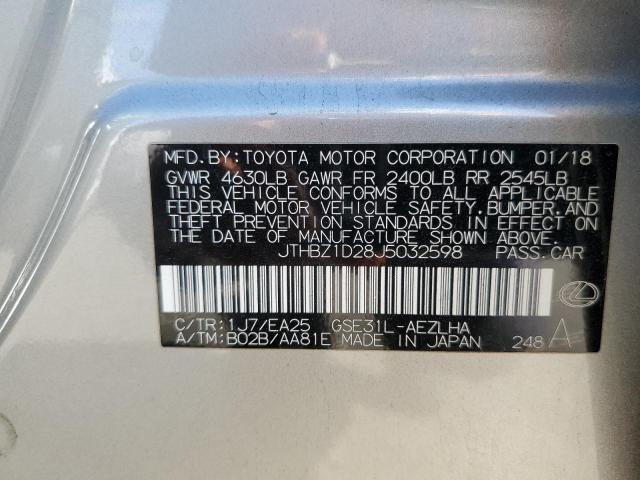 2018 Lexus Is 350 VIN: JTHBZ1D28J5032598 Lot: 60092724