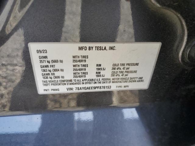 2023 Tesla Model Y VIN: 7SAYGAEE9PF876153 Lot: 59892224