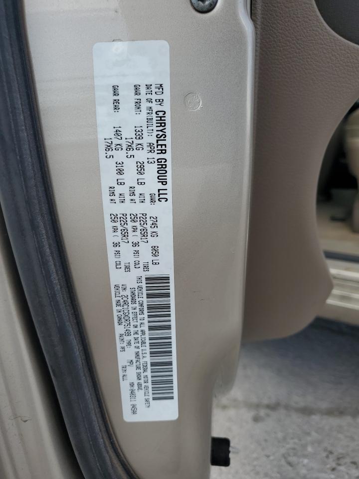 2C4RC1CGXDR751499 2013 Chrysler Town & Country Touring L