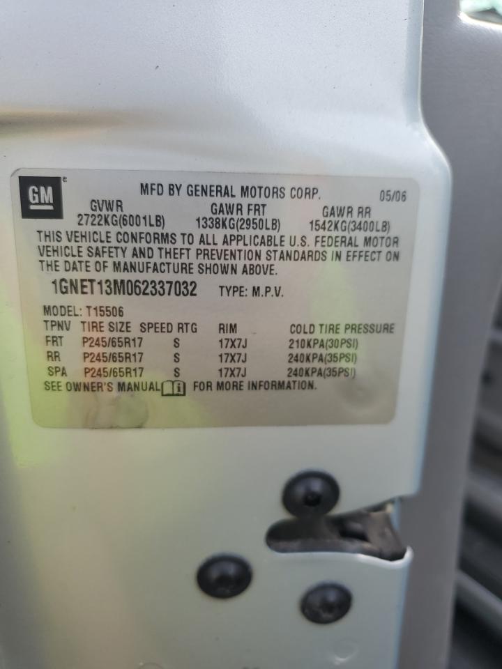 1GNET13M062337032 2006 Chevrolet Trailblazer Ls