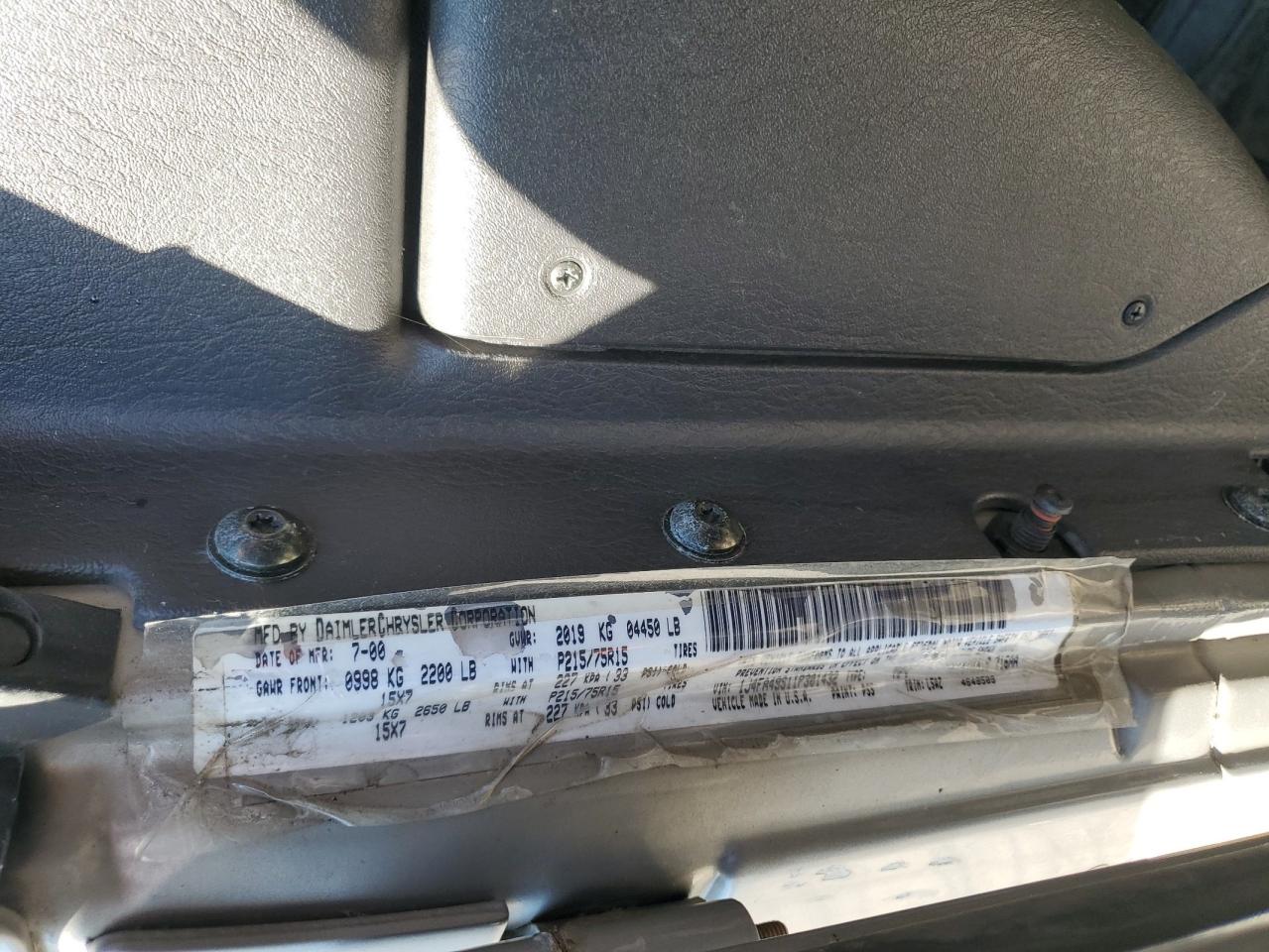 1J4FA49S11P301432 2001 Jeep Wrangler / Tj Sport