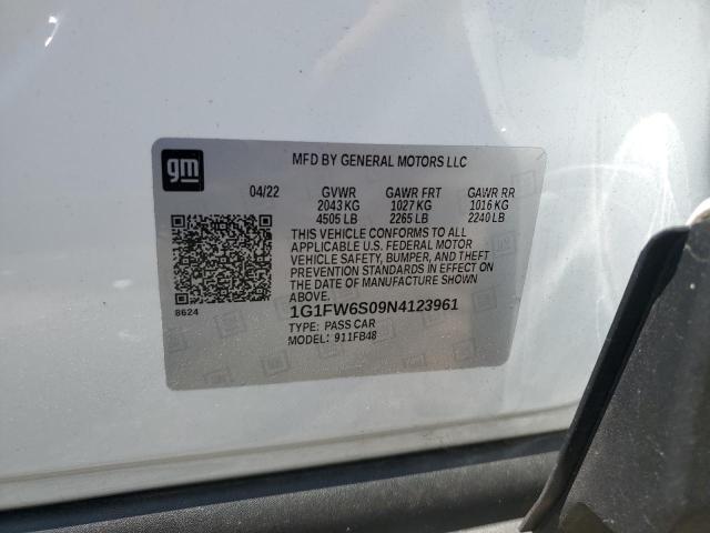 2022 Chevrolet Bolt Ev 1Lt VIN: 1G1FW6S09N4123961 Lot: 58898394