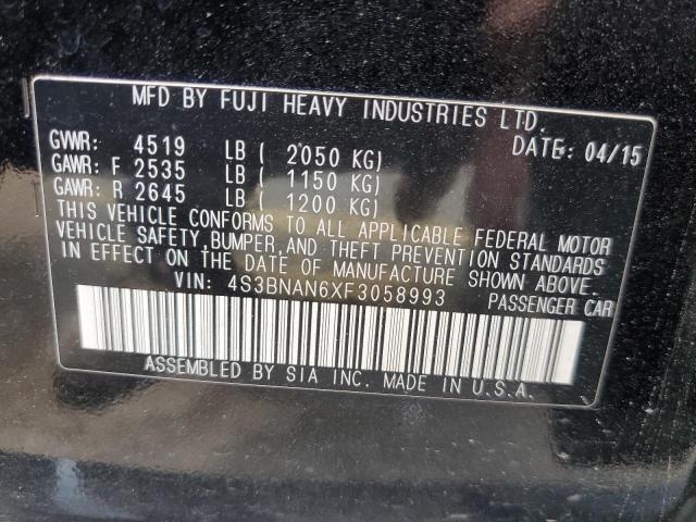 2015 SUBARU LEGACY 2.5 - 4S3BNAN6XF3058993