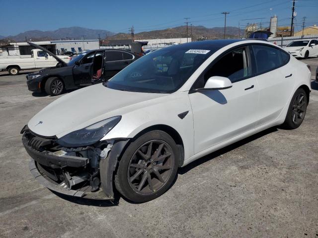 TESLA MODEL 3 2021 white  electric 5YJ3E1EA4MF976215 photo #1