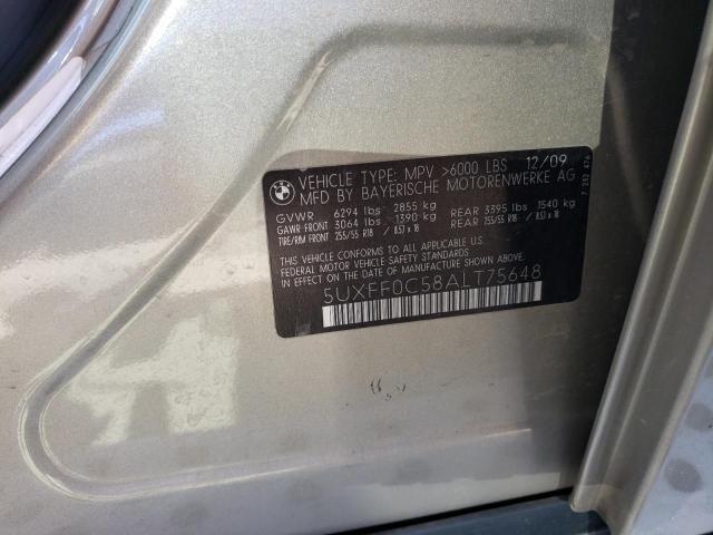 2010 BMW X5 xDrive35D VIN: 5UXFF0C58ALT75648 Lot: 60038804