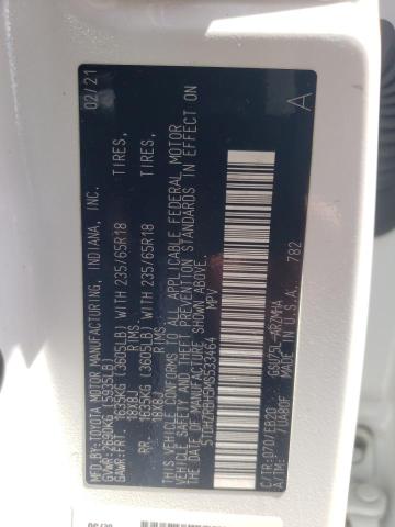 2021 Toyota Highlander Xle VIN: 5TDHZRBH5MS533464 Lot: 59560184