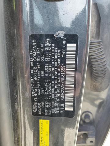 2022 HYUNDAI KONA SEL - KM8K22ABXNU816594