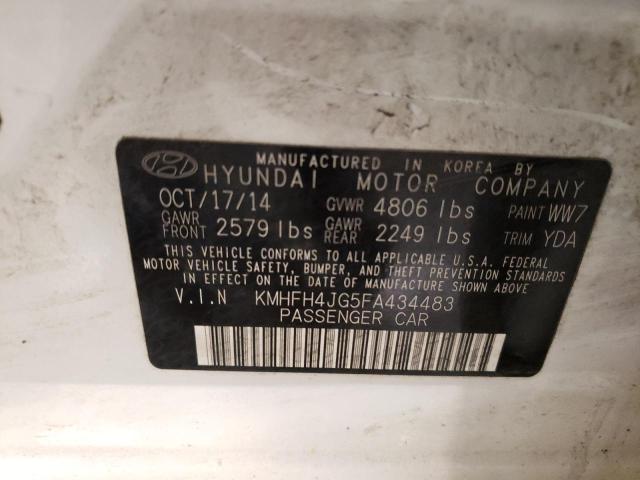 2015 Hyundai Azera Limited VIN: KMHFH4JG5FA434483 Lot: 57490564