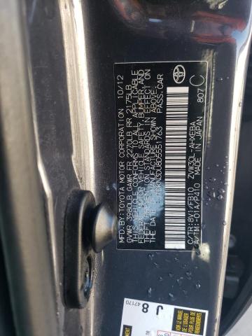 2013 Toyota Prius VIN: JTDKN3DU8D5551763 Lot: 58562114