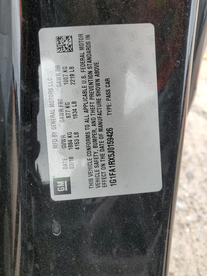 1G1FA1RX5J0159426 2018 Chevrolet Camaro Ls