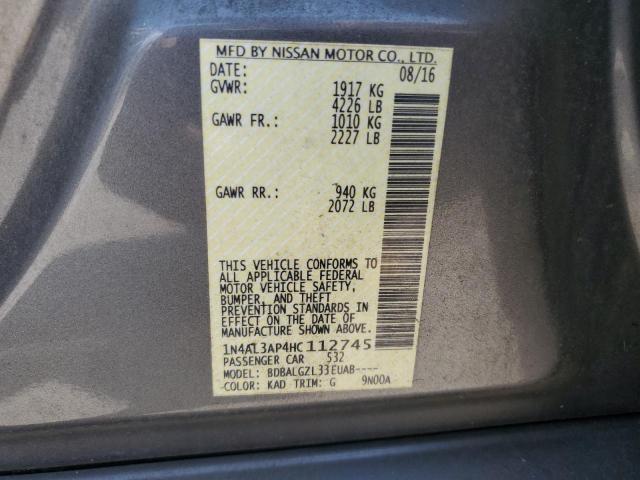 1N4AL3AP4HC112745 2017 NISSAN ALTIMA - Image 12