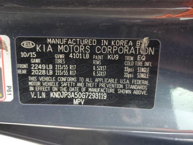 VIN KNDJP3A50G7293119 2016 KIA Soul, + no.14