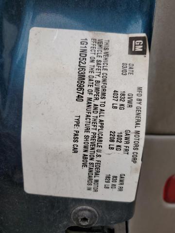 2003 Chevrolet Malibu VIN: 1G1ND52J63M696740 Lot: 57577394