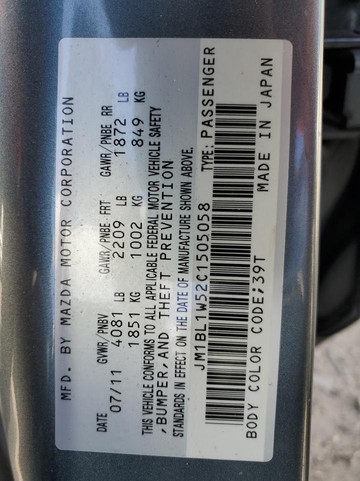 JM1BL1W52C1505058 2012 Mazda 3 S