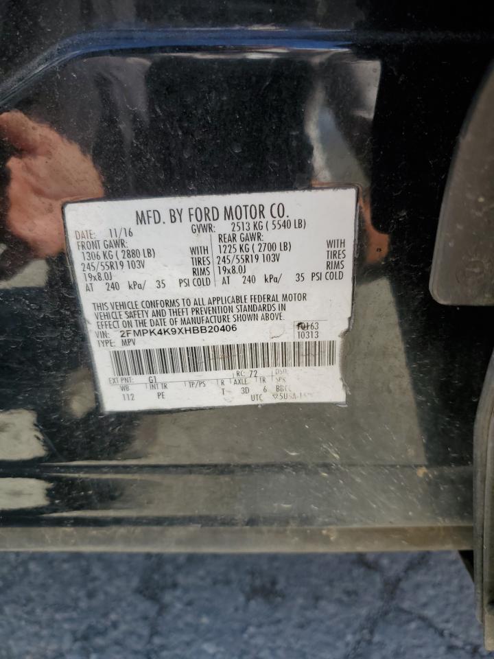 2FMPK4K9XHBB20406 2017 Ford Edge Titanium