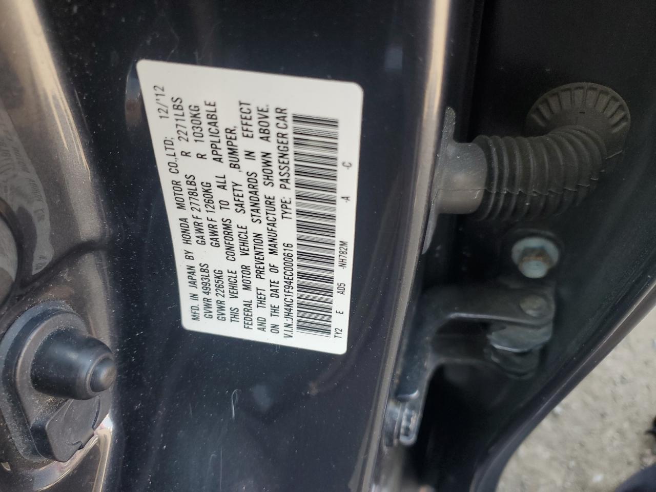 JH4KC1F94EC000616 2014 Acura Rlx Advance