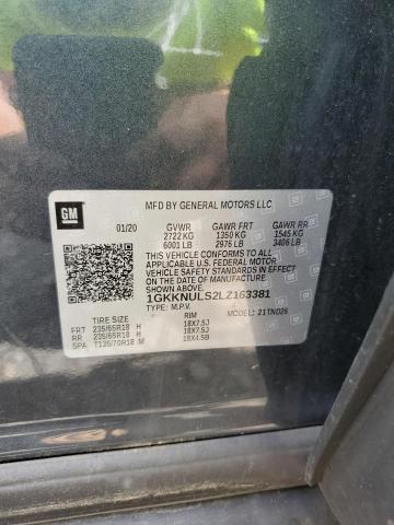 2020 GMC Acadia Slt VIN: 1GKKNULS2LZ163381 Lot: 59151034