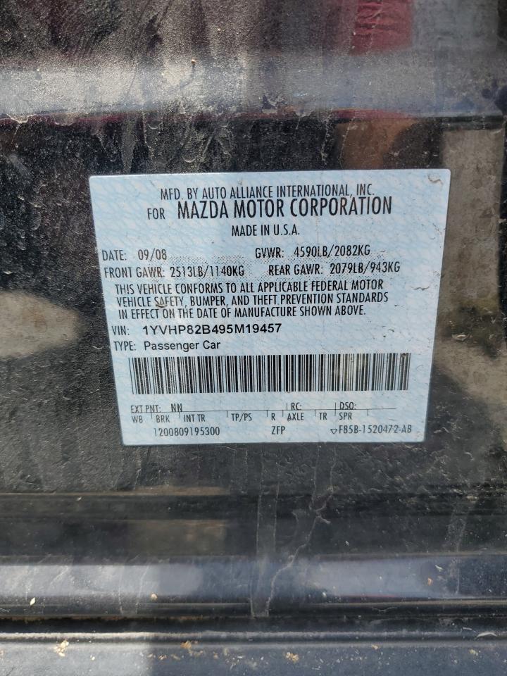 1YVHP82B495M19457 2009 Mazda 6 S