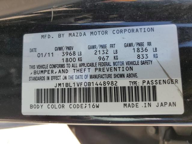 2011 Mazda 3 I VIN: JM1BL1VF0B1448982 Lot: 57978464