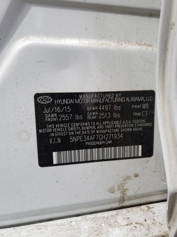 5NPE34AF7GH271934 2016 Hyundai Sonata Sport