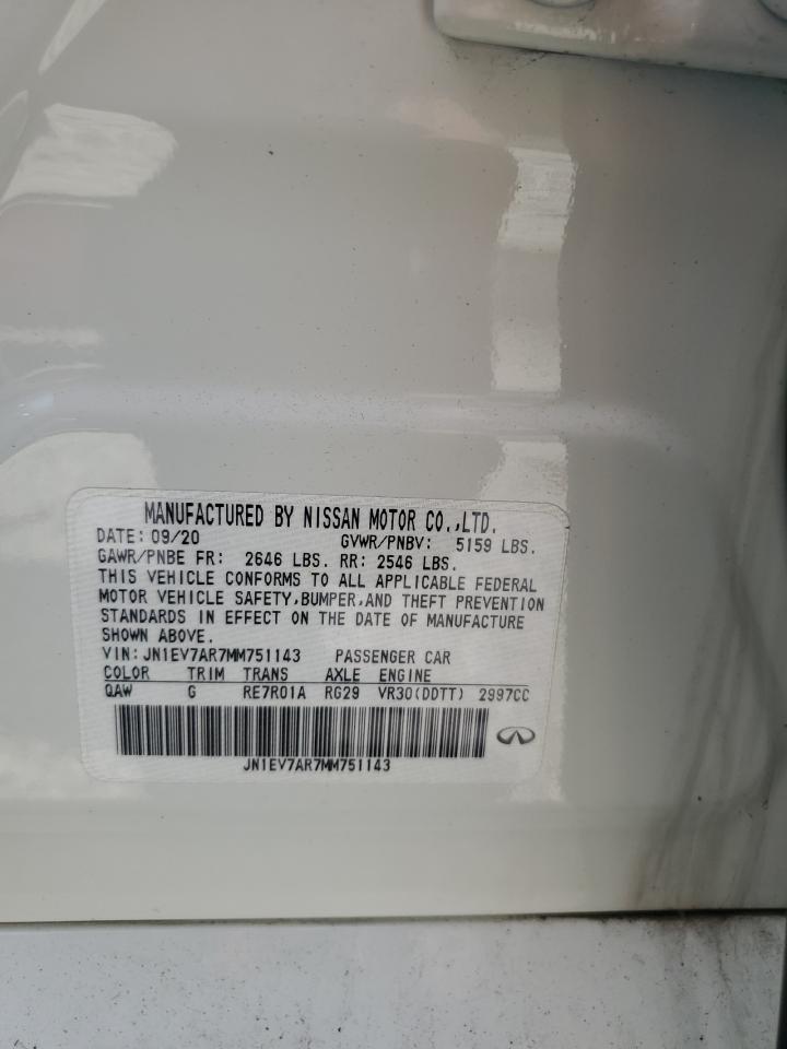 JN1EV7AR7MM751143 2021 Infiniti Q50 Pure