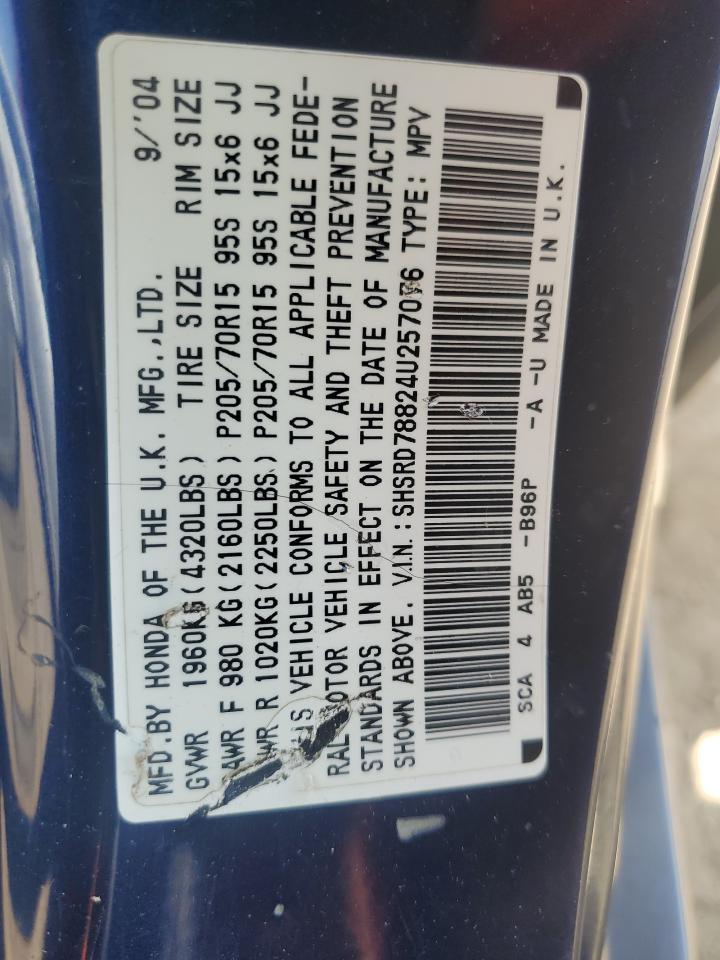 SHSRD78824U257076 2004 Honda Cr-V Ex