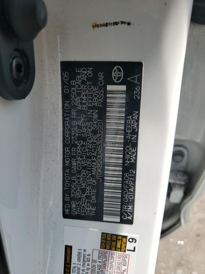 JTDKB20U453032201 2005 Toyota Prius