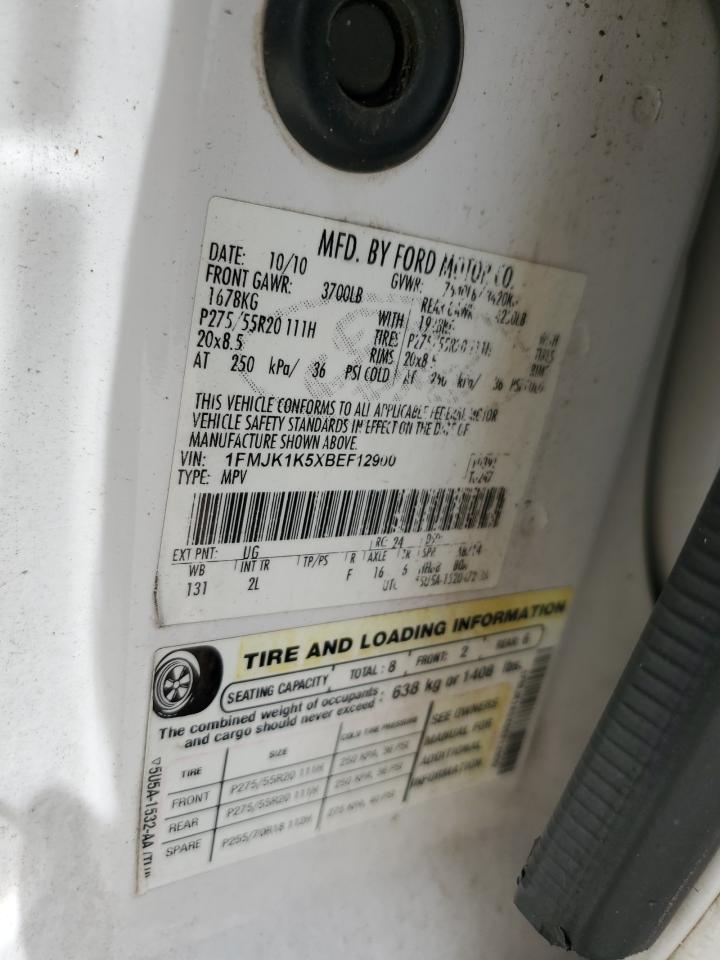 1FMJK1K5XBEF12900 2011 Ford Expedition El Limited