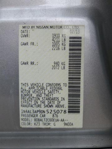 1N4AL3AP9DN525078 2013 Nissan Altima 2.5