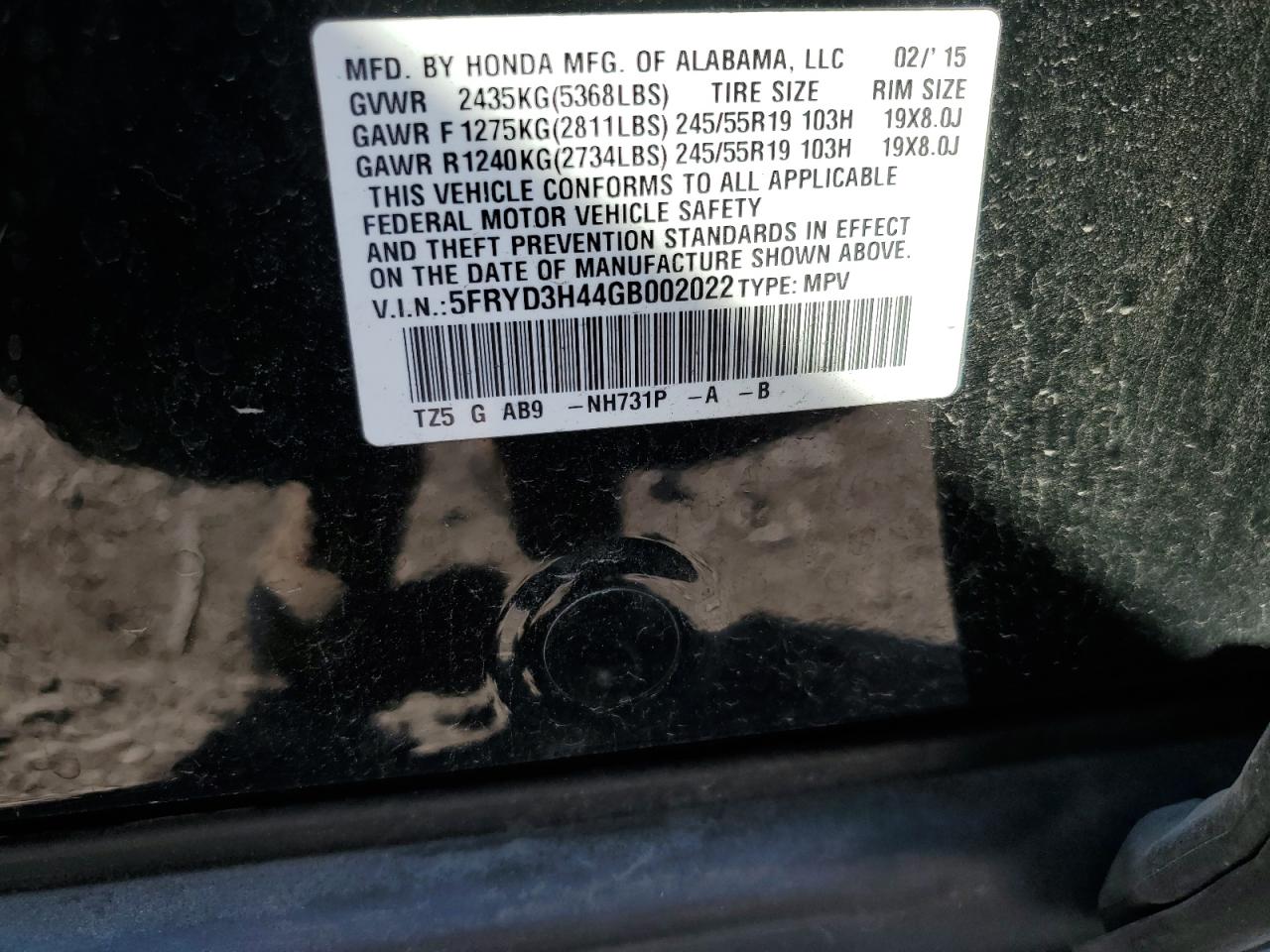 5FRYD3H44GB002022 2016 Acura Mdx Technology