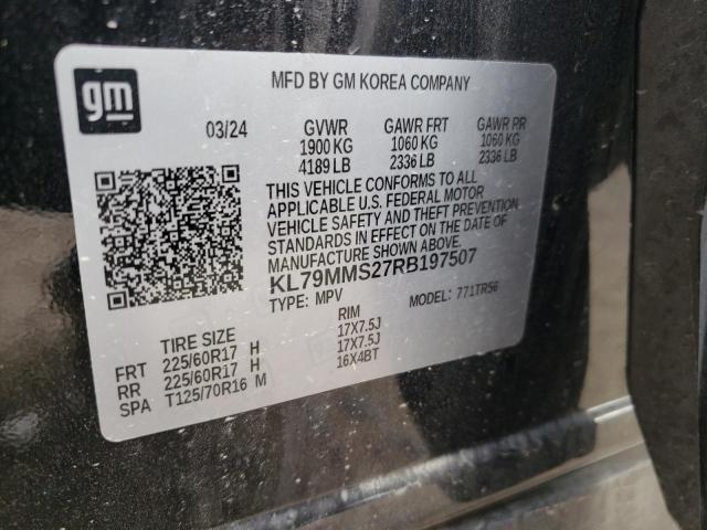 2024 Chevrolet Trailblazer Ls VIN: KL79MMS27RB197507 Lot: 59095094