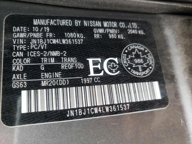 2020 NISSAN QASHQAI JN1BJ1CW4LW361537