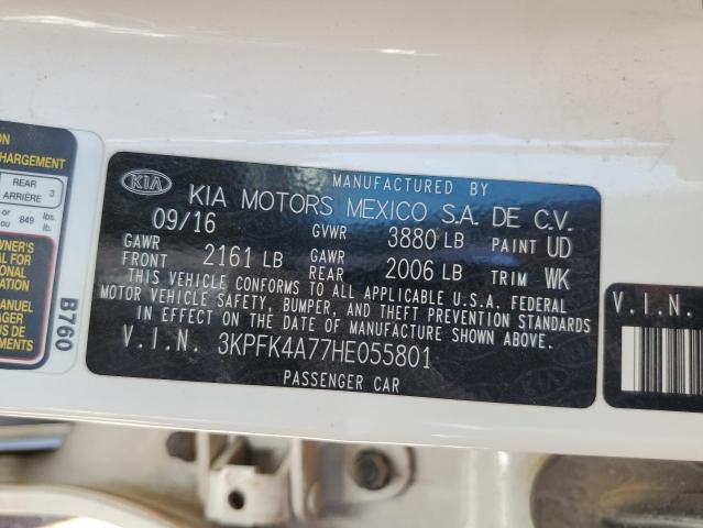 2017 Kia Forte Lx VIN: 3KPFK4A77HE055801 Lot: 58479684