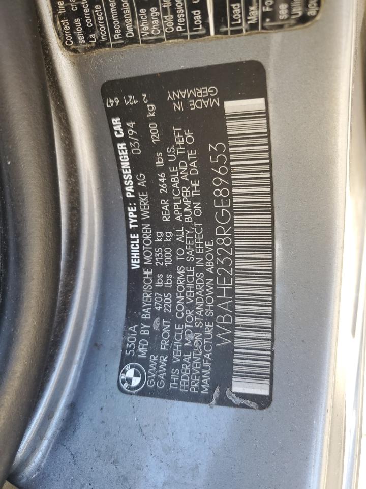 WBAHE2328RGE89653 1994 BMW 530 I Automatic