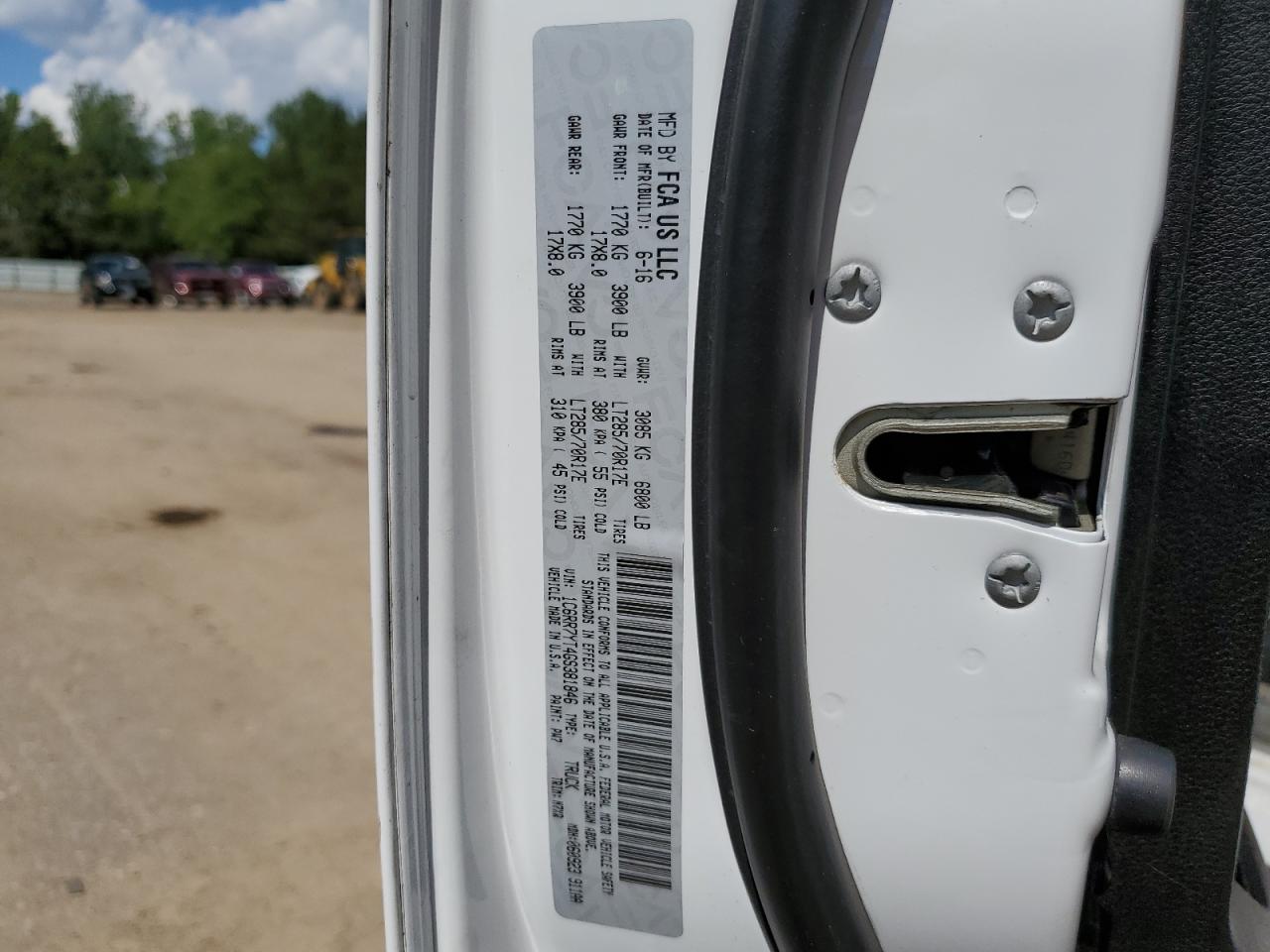 1C6RR7YT4GS381846 2016 Ram 1500 Rebel