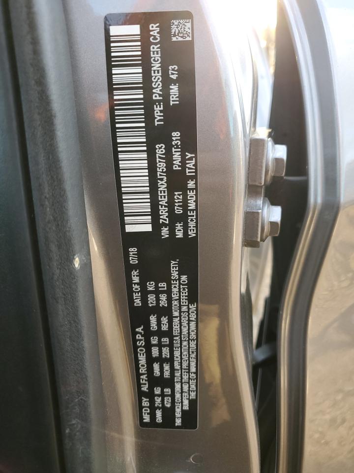 ZARFAEENXJ7597763 2018 Alfa Romeo Giulia Ti Q4