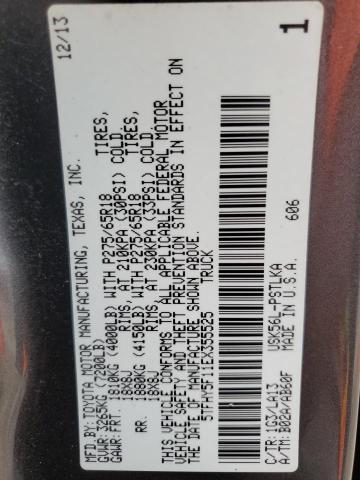 2014 Toyota Tundra Crewmax Limited VIN: 5TFHY5F11EX355525 Lot: 58054924