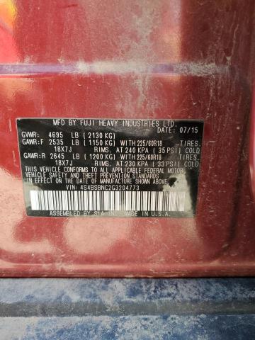 2016 Subaru Outback 2.5I Limited VIN: 4S4BSBNC2G3204773 Lot: 58794174