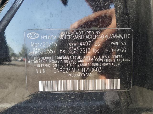 2015 Hyundai Sonata Se VIN: 5NPE24AF7FH210603 Lot: 57348274