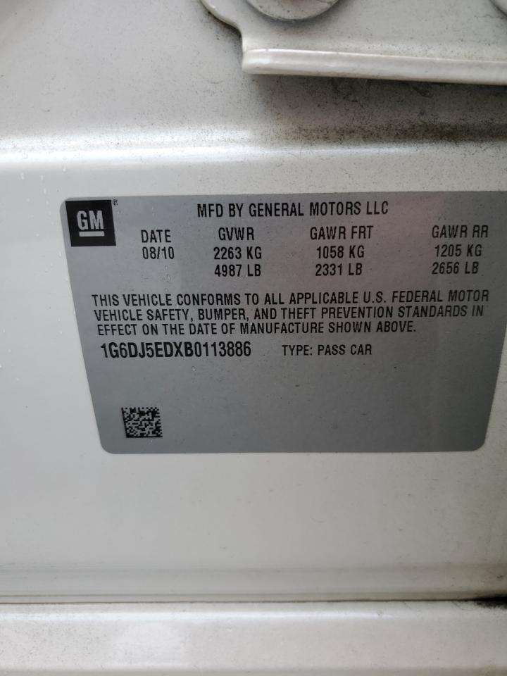 1G6DJ5EDXB0113886 2011 Cadillac Cts Performance Collection