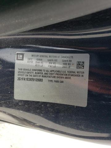 2014 Chevrolet Camaro Ls VIN: 2G1FA1E3XE9129983 Lot: 60570054