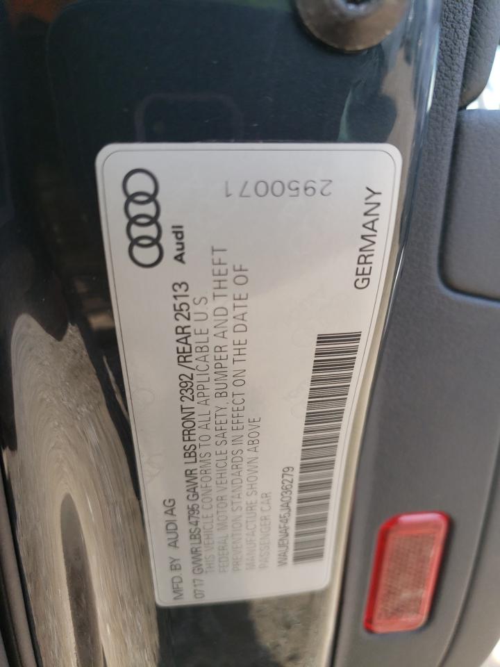 WAUENAF45JA036279 2018 Audi A4 Premium Plus