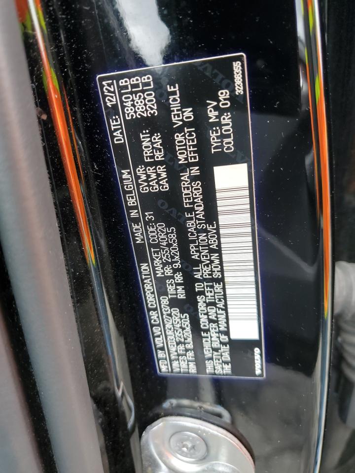 YV4ED3UR3N2713780 2022 Volvo Xc40 P8 Recharge Plus