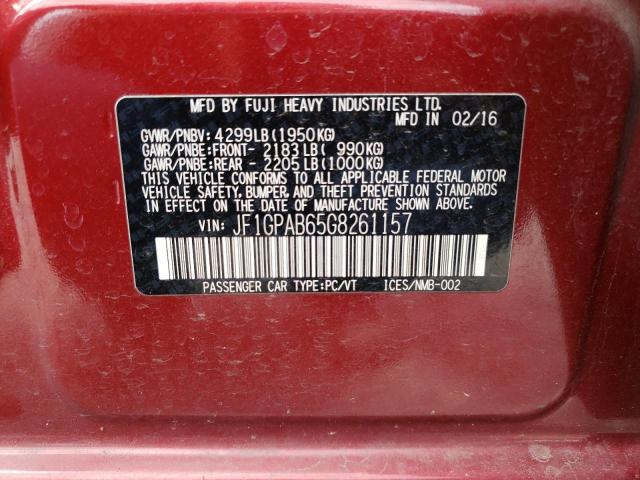 2016 Subaru Impreza Premium VIN: JF1GPAB65G8261157 Lot: 60932604