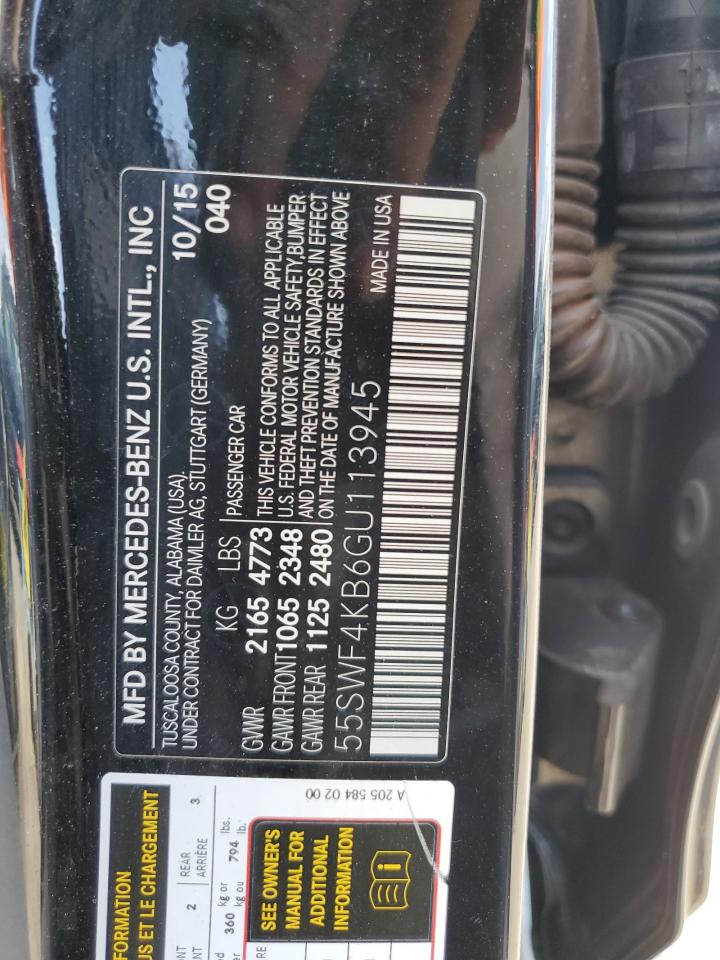 55SWF4KB6GU113945 2016 Mercedes-Benz C 300 4Matic