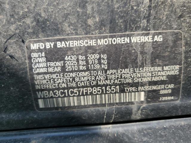 VIN WBA3C1C57FP851551 2015 BMW 3 Series, 328 I Sulev no.12